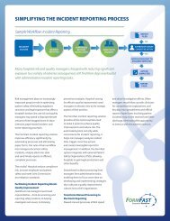 simplifying the incident reporting process - Patientsafetycouncil.org