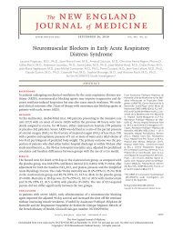 Neuromuscular Blockers in Early Acute Respiratory Distress ...