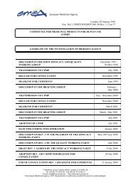 EMA GUIDELINE ON THE INVESTIGATION OF BIOEQUIVALENCE 2010