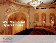 War Memorial Opera House - The Patina Group