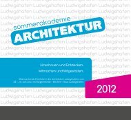 Sommerakademie Architektur 2013