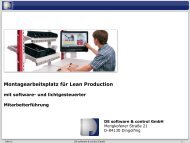 Montagearbeitsplatz für Lean Production - DE software & control ...
