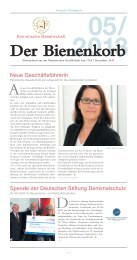 Bienenkorb 05/2013 (pdf) - Patriotischen Gesellschaft