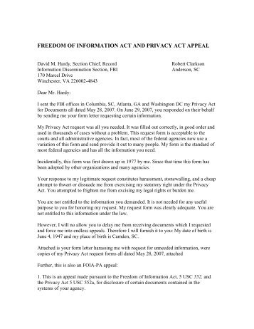 Response to Trash Letter and Appeal (27 Jul 07) - Patriot Network