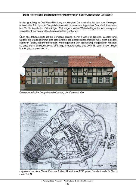 Städtebaulicher Rahmenplan Sanierungsgebiet ... - Stadt Pattensen