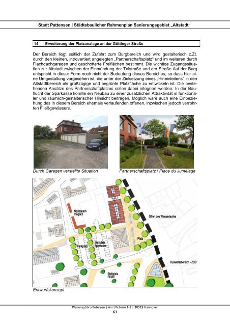 Städtebaulicher Rahmenplan Sanierungsgebiet ... - Stadt Pattensen