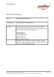 PDF-Antrag: Sondernutzung - Stadt Pattensen