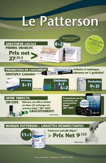 le plus important au canada en 2013 - Patterson Dental/Dentaire ...