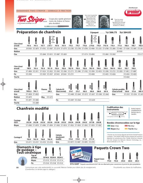 Fraises et diamants 61 - Patterson Dental/Dentaire Canada