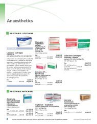 Anaesthetics - Patterson Dental/Dentaire Canada