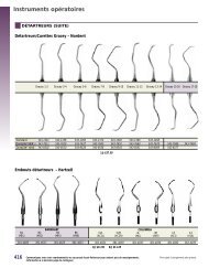 Instruments opÃ©ratoires - Patterson Dental/Dentaire Canada