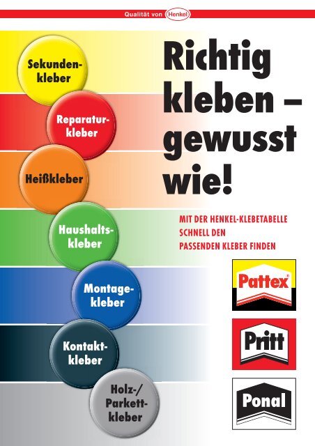 Richtig kleben â€“ gewusst wie! - Pattex