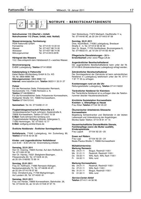 Pattonville Info 1/2011