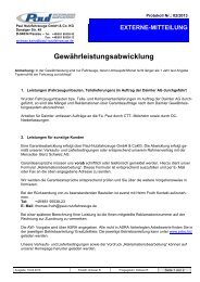 Garantieabwicklung - Paul Nutzfahrzeuge