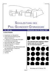 28/2 (24.10.2007) - Paul-Schneider-Gymnasium