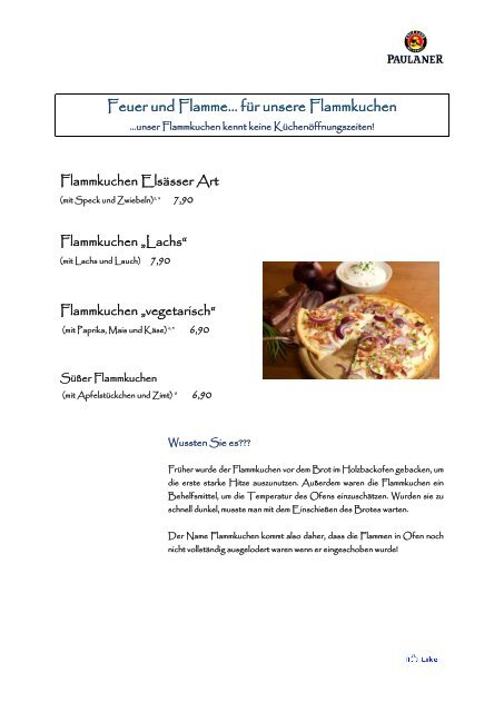 PDF Speisekarte & Getränkekarte zum Download - Paulaner ...