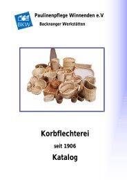 Korbflechterei Katalog - Paulinenpflege Winnenden eV