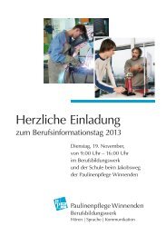 Herzliche Einladung - Paulinenpflege Winnenden eV