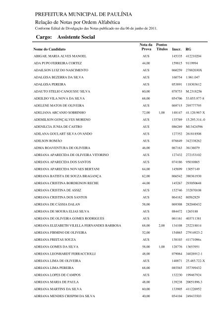 RelaÃ§Ã£o de notas (Ordem AlfabÃ©tica) (pdf) - Prefeitura Municipal de ...