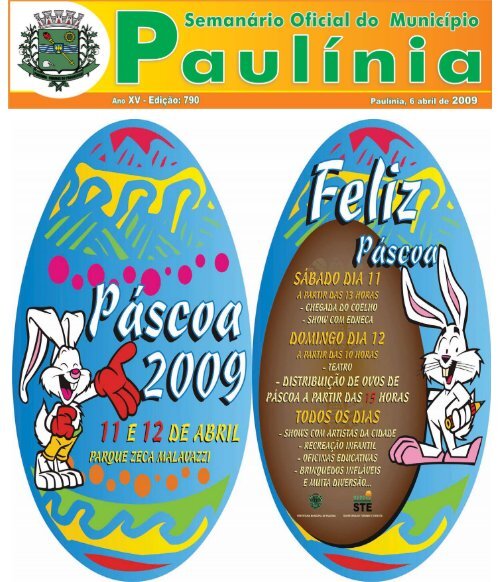 semanario 790.p65 - Prefeitura Municipal de PaulÃ­nia