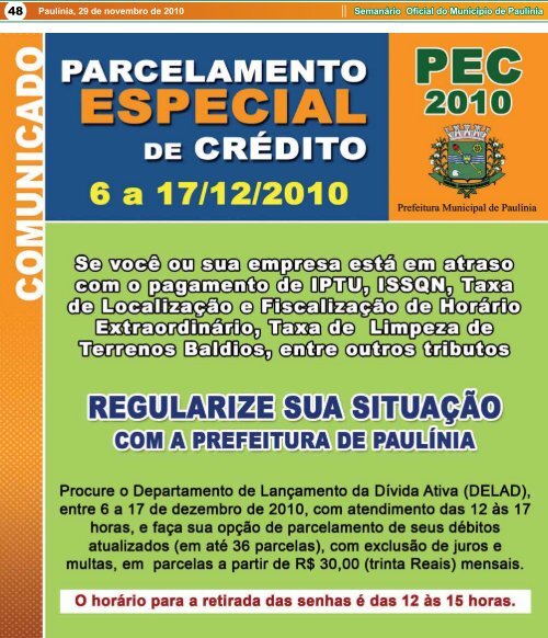 Alunos da rede municipal de ensino de PaulÃ­nia sÃ£o - Prefeitura ...