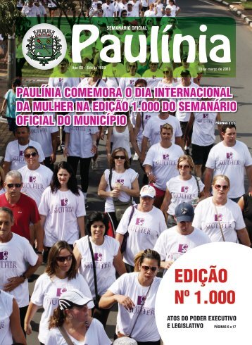 1000 - EdiÃ§Ã£o Normal - Prefeitura Municipal de PaulÃ­nia