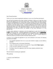 Paul Roos Gimnasium Gymnasium Paul Roos Gymnasium