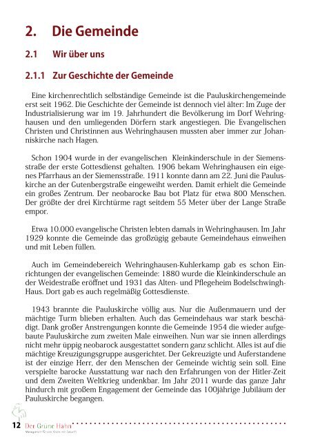 Umweltbericht - Evangelisch-Lutherische Pauluskirchengemeinde ...