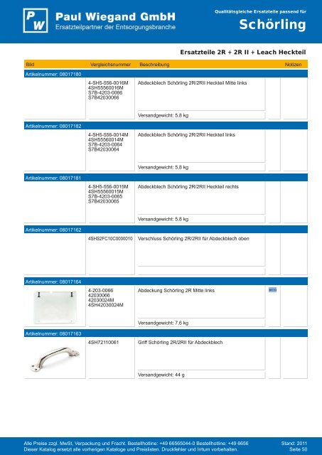 SchÃ¶rling - Paul Wiegand GmbH