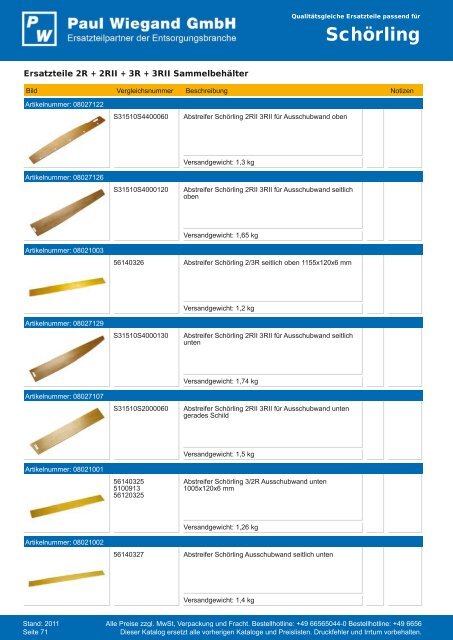 SchÃ¶rling - Paul Wiegand GmbH