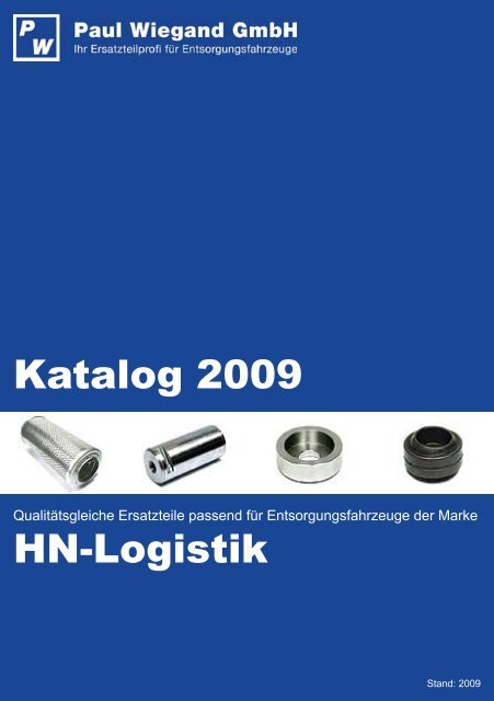 Katalog 2009 HN-Logistik - Paul Wiegand GmbH