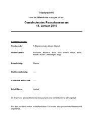 1. Ãffentliche Sitzung des Gemeinderates Paunzhausen vom 14.01 ...