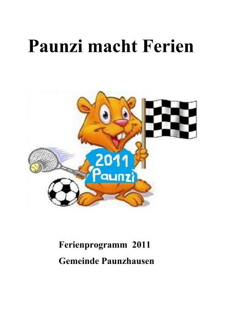 Paunzi macht Ferien - Paunzhausen