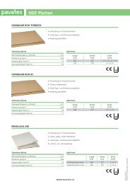 HDF Platten - Pavatex