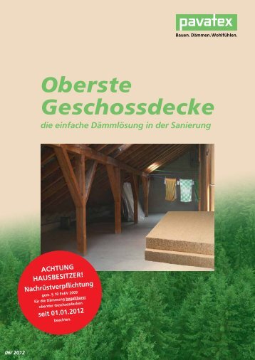 Oberste Geschossdecke - Pavatex