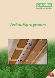 Verkaufsprogramm - Pavatex