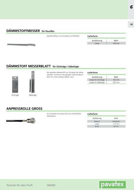 Technik fÃ¼r den Profi - Pavatex