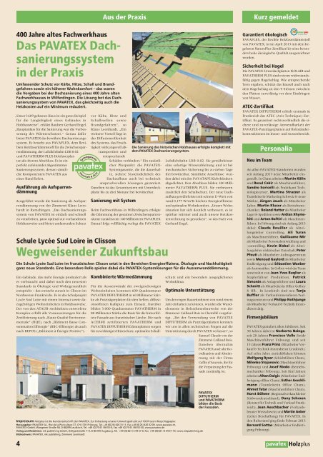 Download Zeitung als PDF - Pavatex
