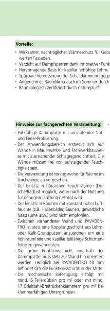 BauHandbuch 2013 - Pavatex