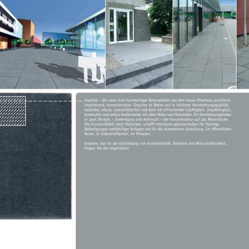 inspiration pur â greyline betonplatten - Diephaus