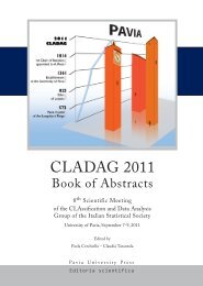 CLAssification and Data Analysis Group of the Italian Statistical ...
