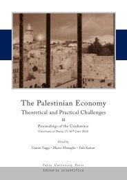 The Palestinian Economy. Theoretical and Practical Challenges