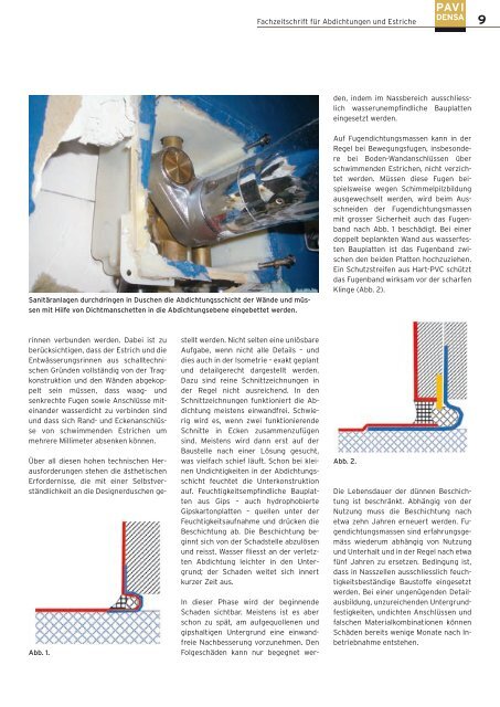 Die aktuelle Ausgabe der Fachzeitschrift PAVIDENSA 2-12