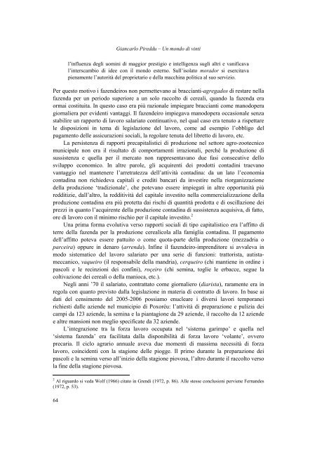 GIANCARLO PIREDDU, Un mondo di vinti - Pavia University Press