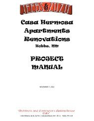 Casa Hermosa Apartments Renovations PROJECT MANUAL