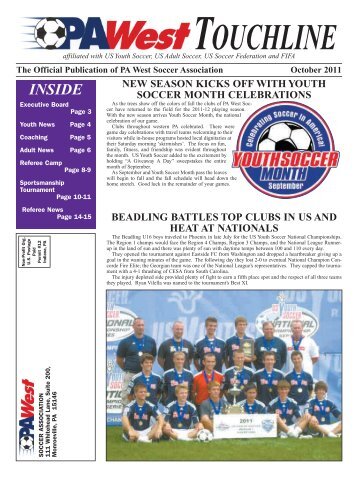 Touchline - PA West Soccer Association