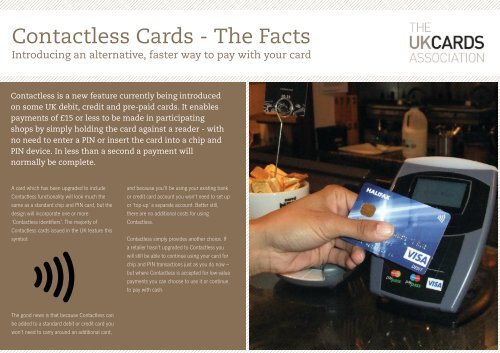Contactless Cards The Facts The Uk Cards Association