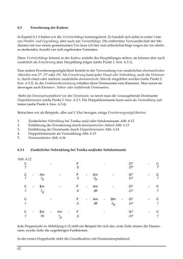 62 6.3 Erweiterung der Kadenz In Kapitel 6.1.5 ... - Pro Business