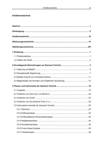 Szenario-Technik in der chemischen Industrie - Pro Business