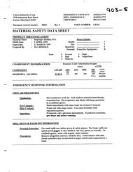 MSDS 903-5, ISOPROPYL ALCOHOL 91%